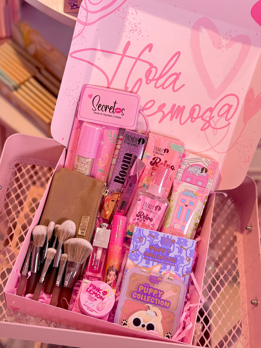 Caja de maquillaje trendy