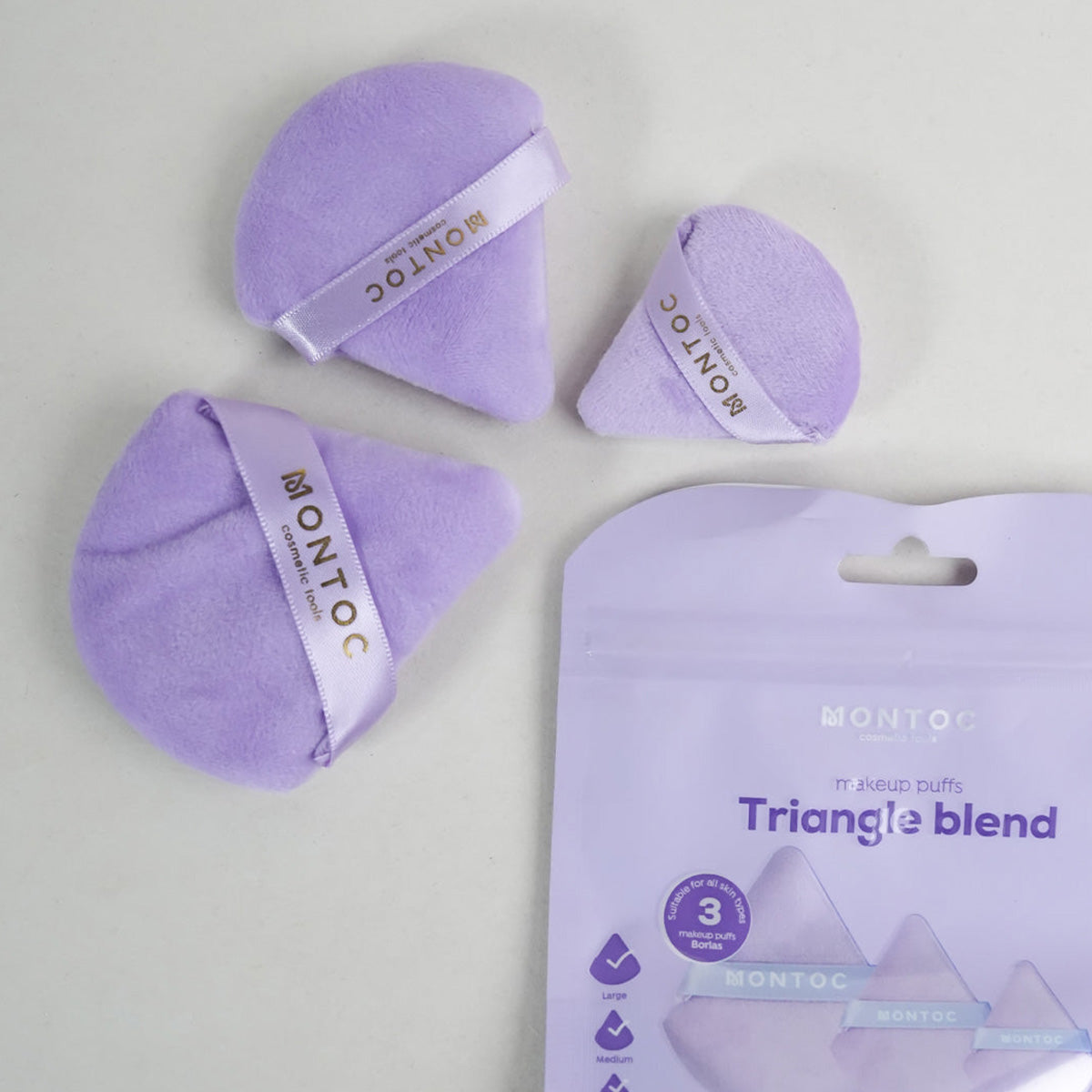 Set borlas triangulares montoc