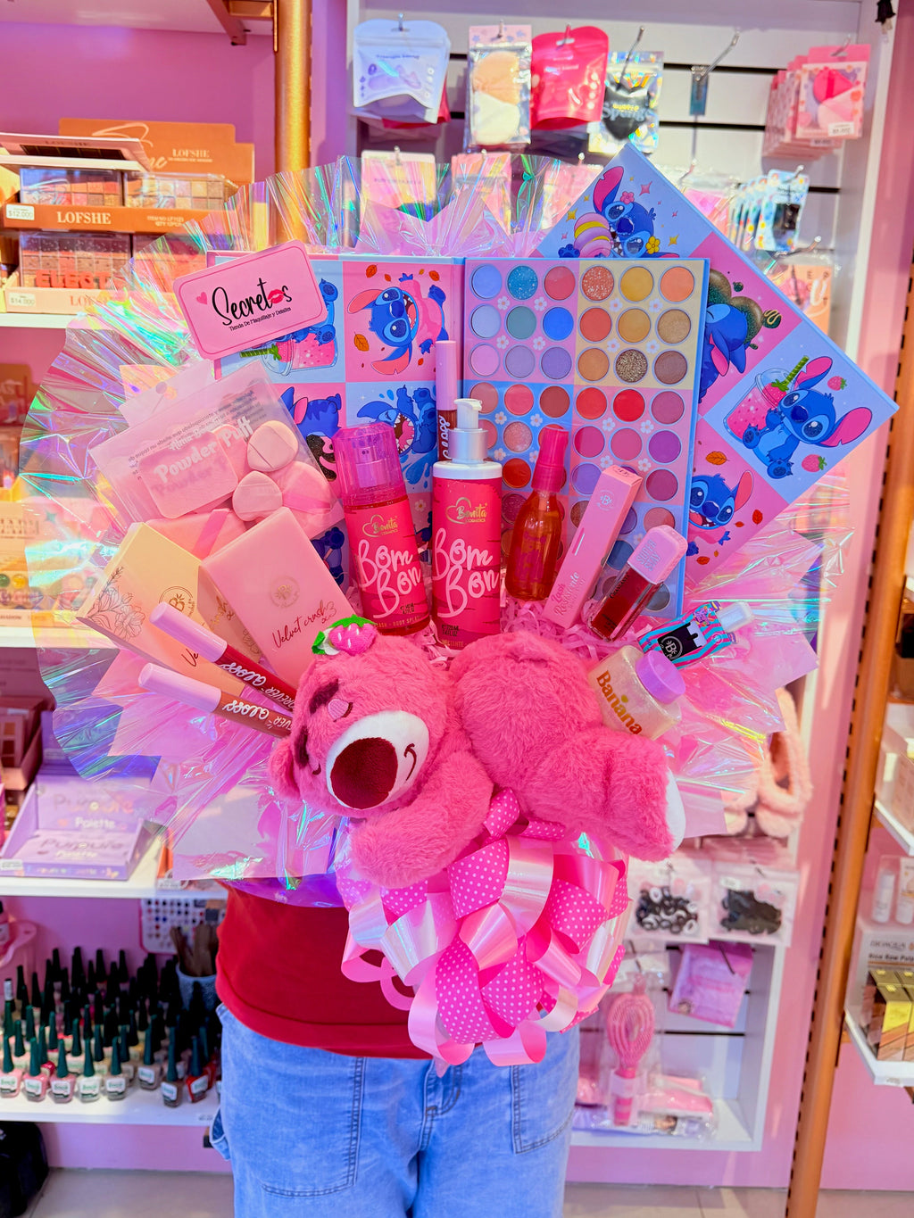 Ramo de maquillaje con lotso