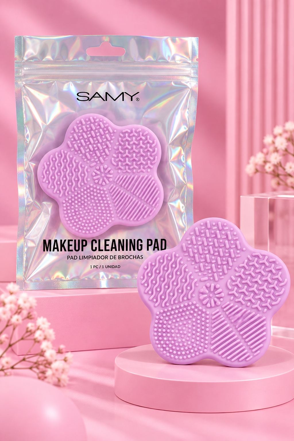 Tapete limpiador de brochas Samy flor