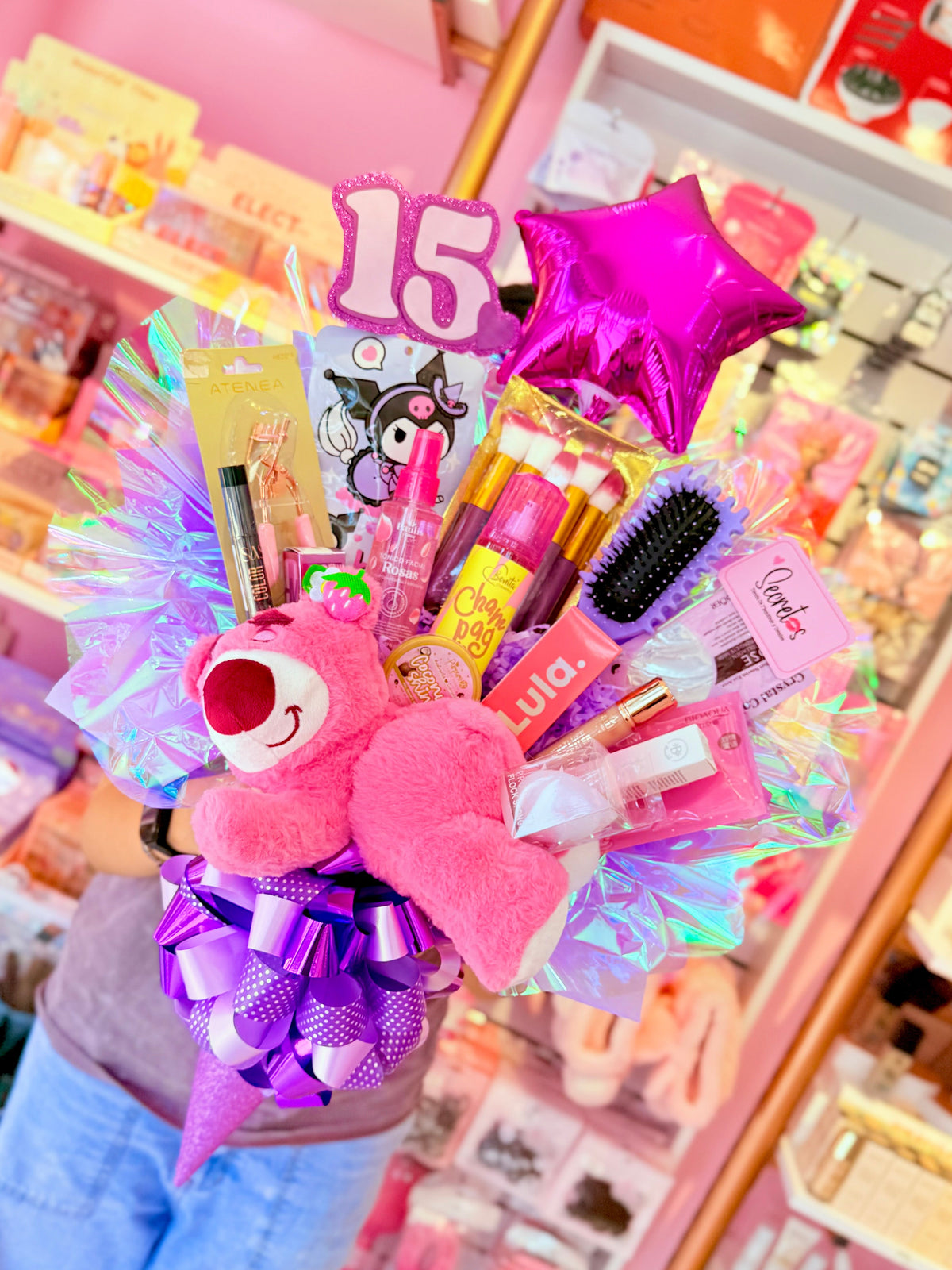 Ramo de maquillaje con lotso