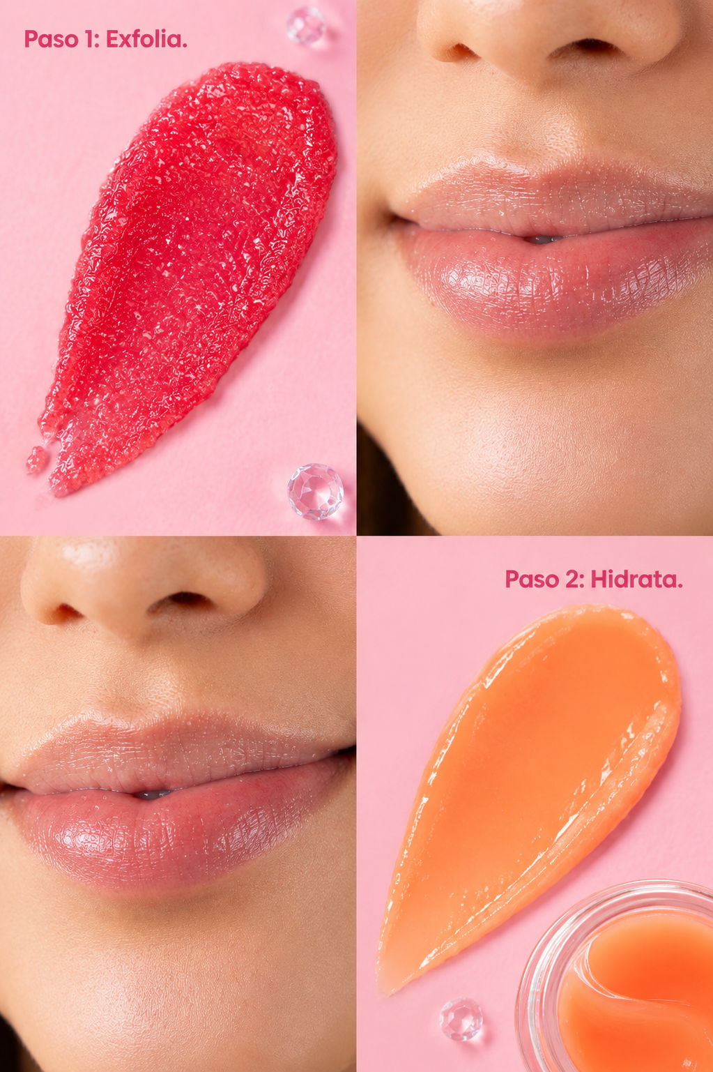 Dúo Exfoliante+Mascarilla De Labios Pink Lemon Trendy