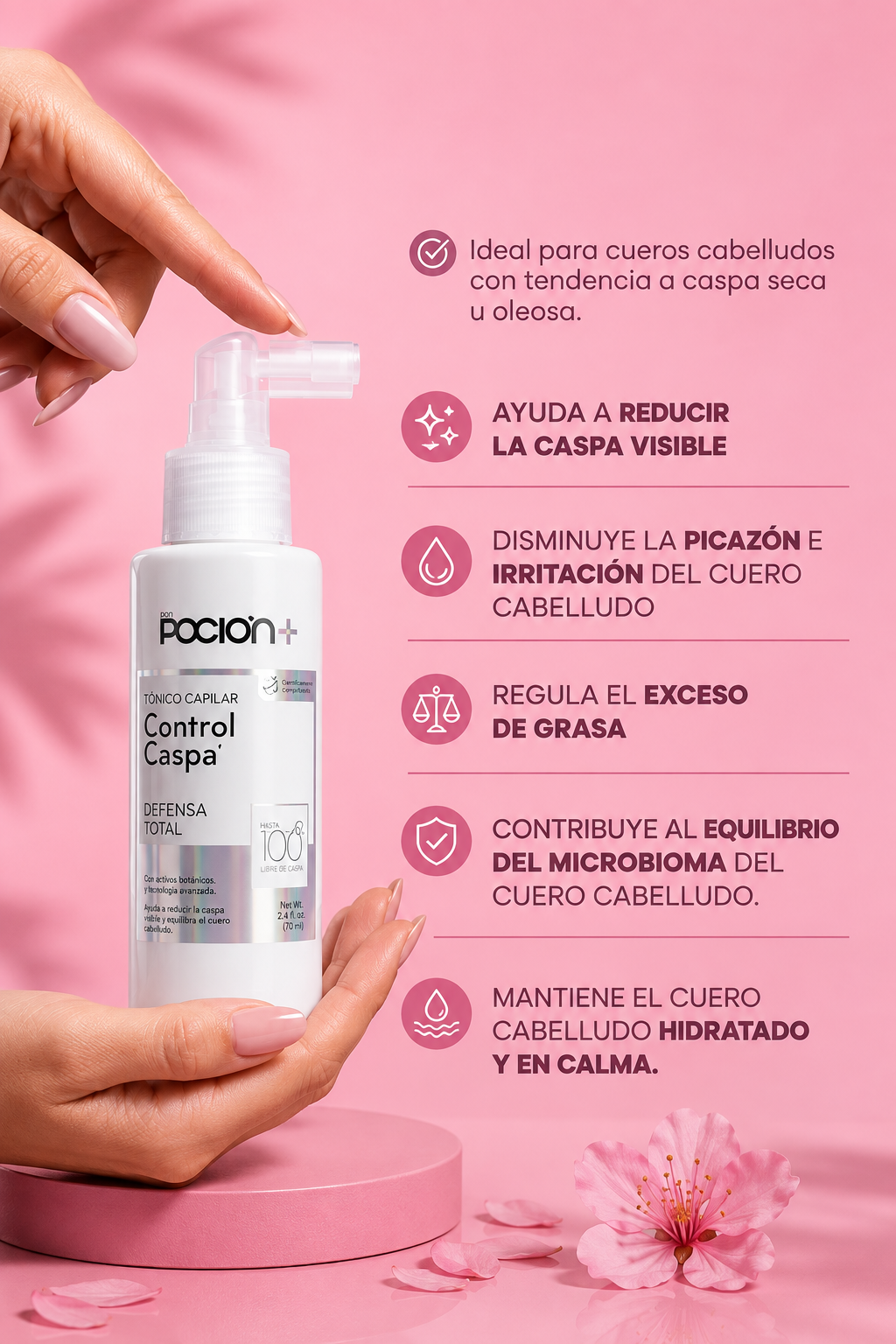 Tónico Control Caspa Poción
