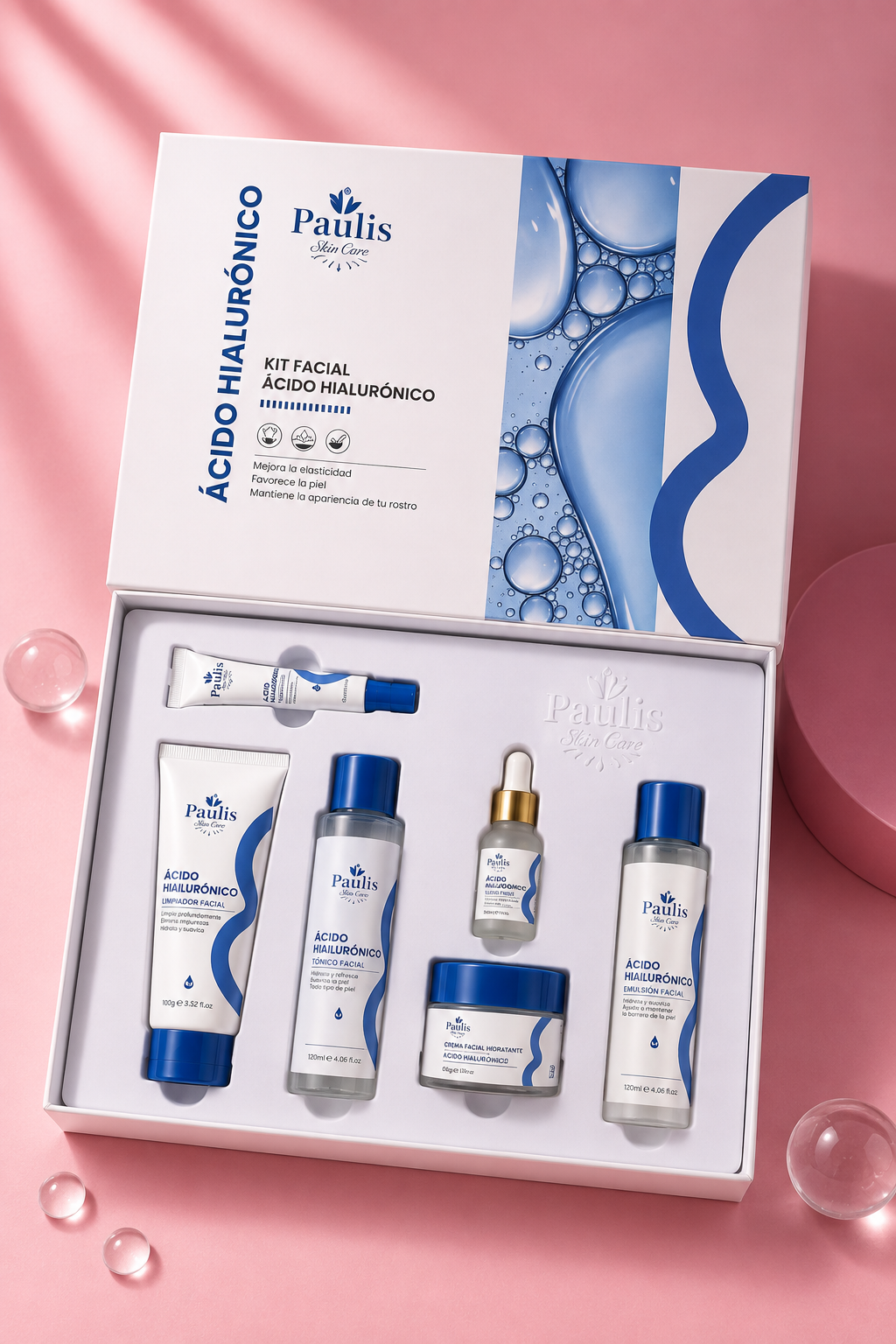 Kit Facial Ácido Hialuronico Paulis