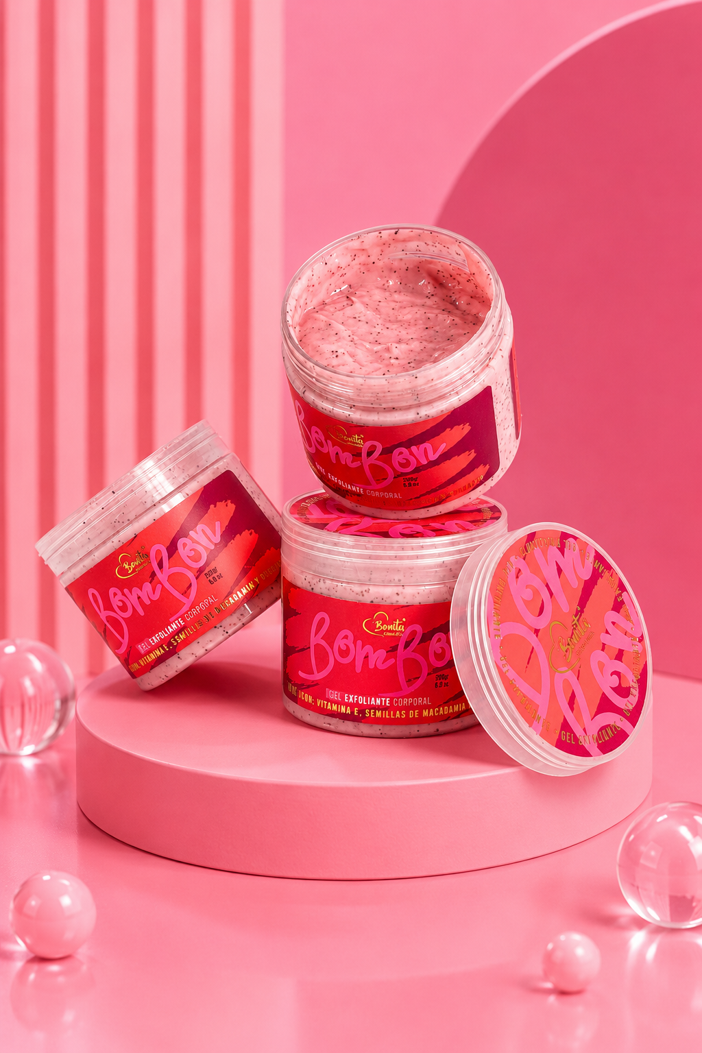 Exfoliante Corporal Bombón En Gel 280ML  Bonita