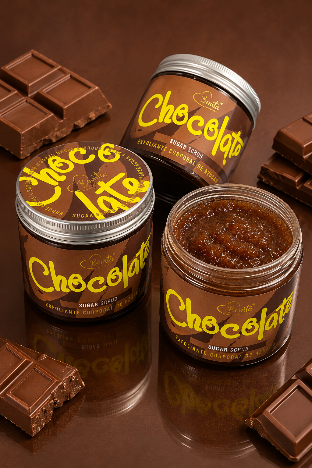 Exfoliante Corporal Azúcar Chocolate Bonita 280ML