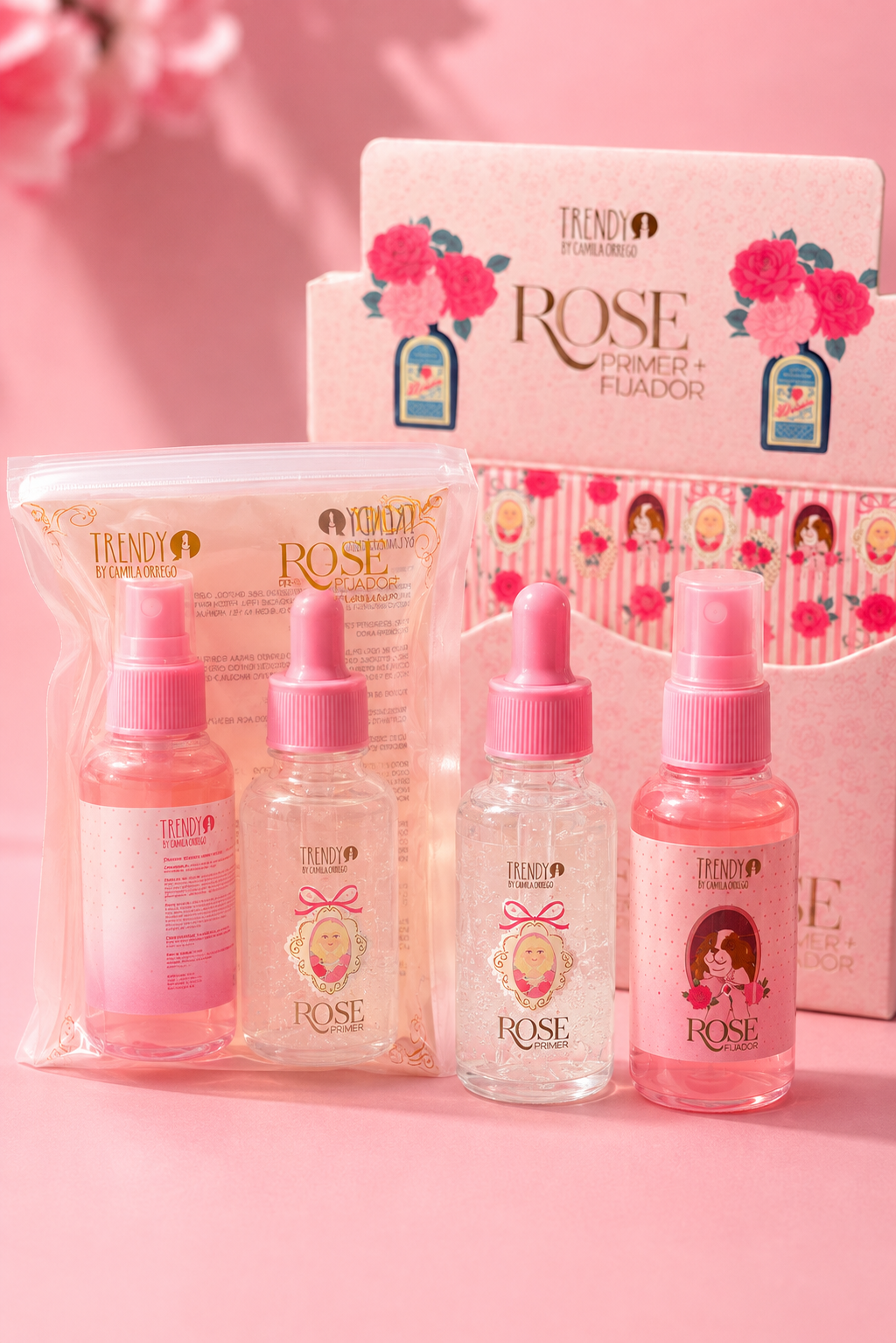 Kit Primer y Fijador Rose Trendy