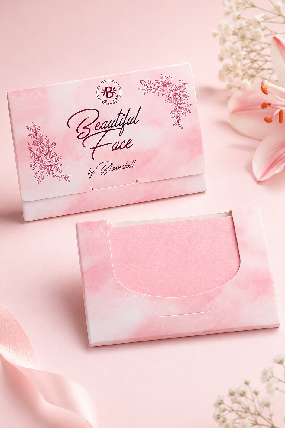 Papelitos antigrasa Beautiful Face Bloomshell