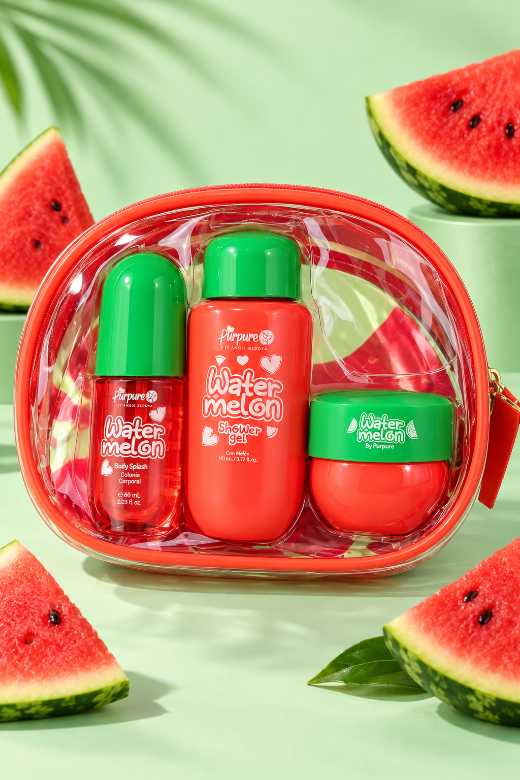 Kit corporal cartuchera watermelon Purpure