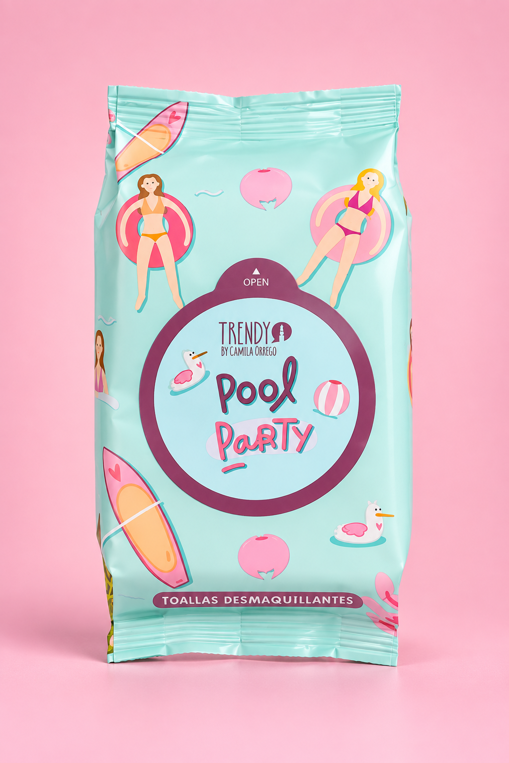 Toallas Desmaquillantes Pool Party Pequeñas Trendy