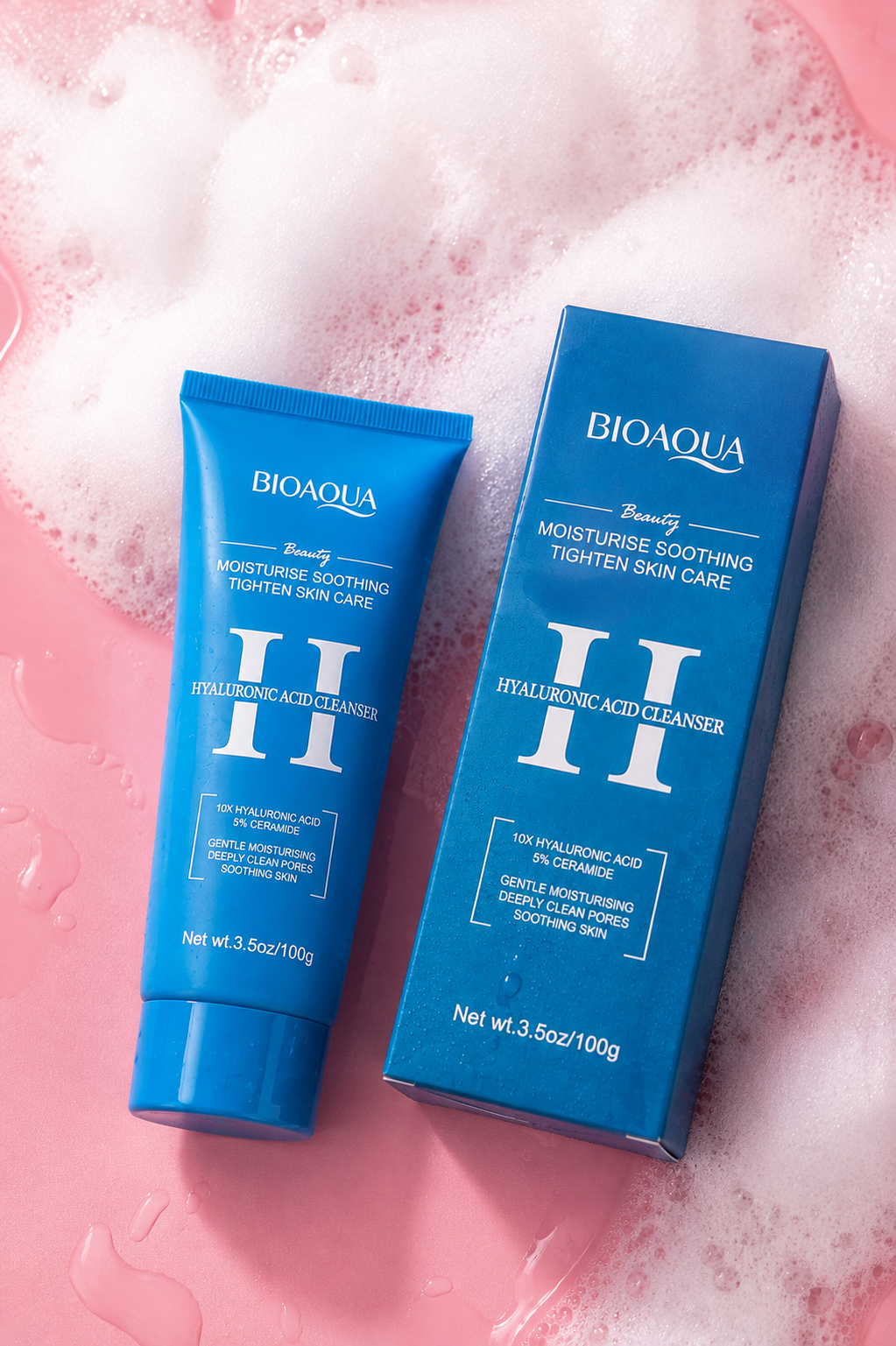 Jabón facial ácido hialuronico bioaqua