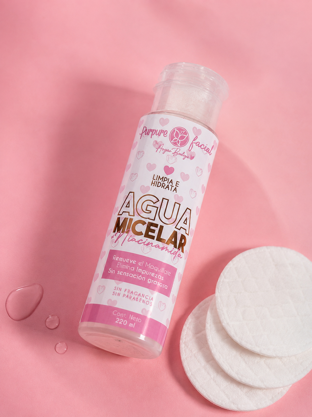 Agua micelar niacinamida purpure