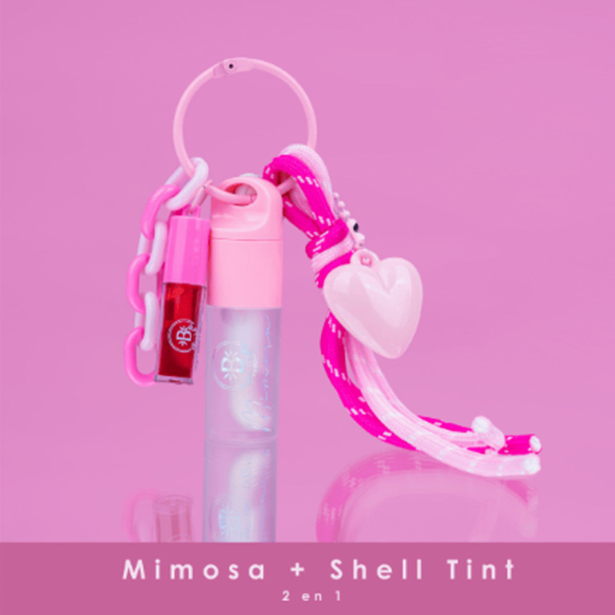 Llavero mimosa + shell tint bloomshell